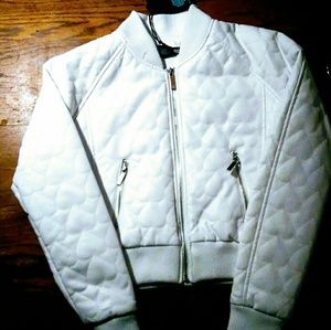 All white new small half jacket